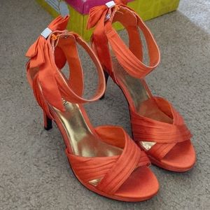 Bright Orange High Heels